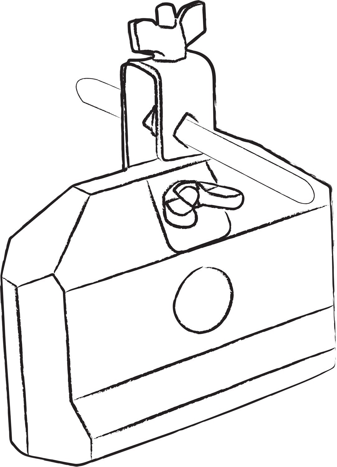 Chord PLB-L Low Red Plastic Block For Drum Hardware