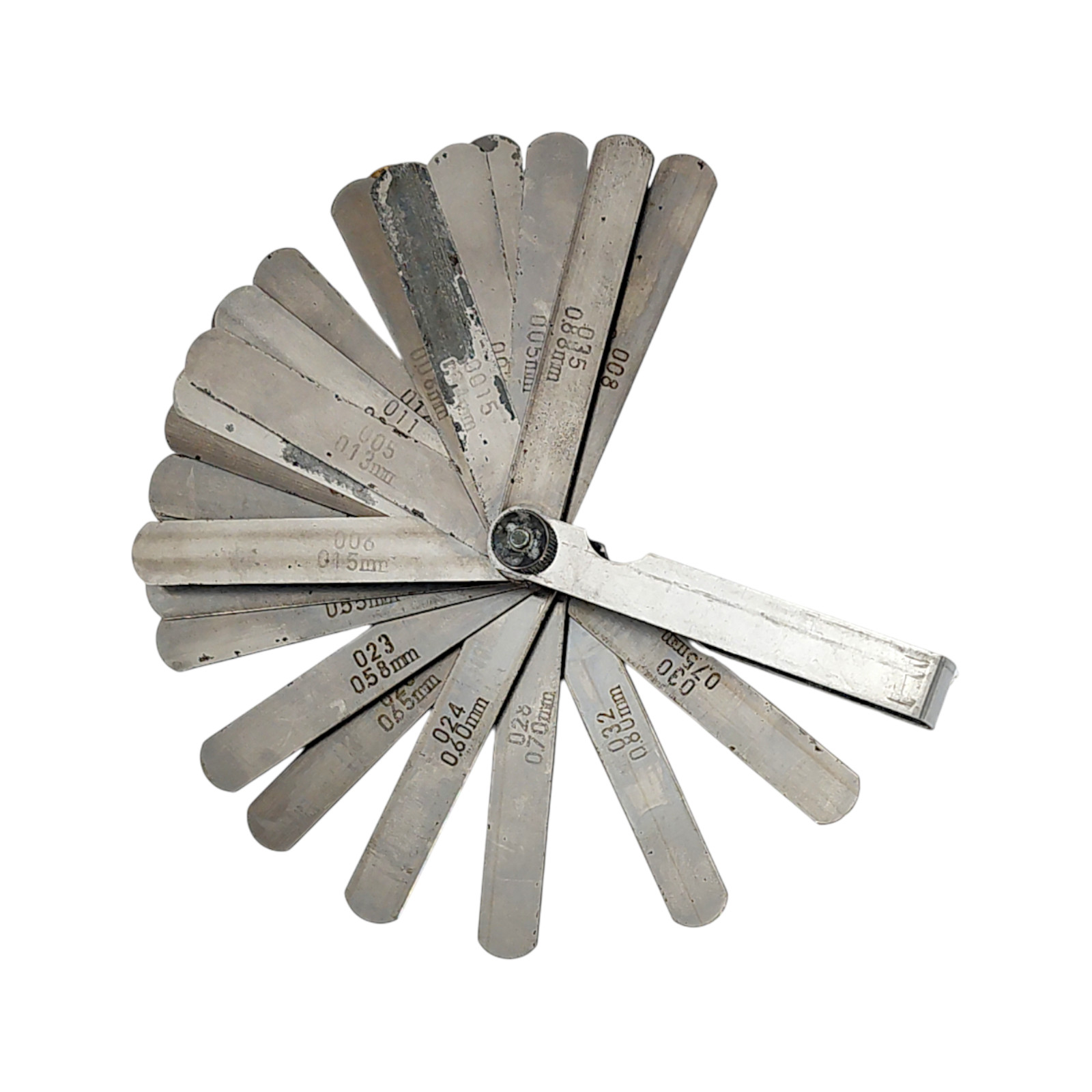 Stainless Steel Blades Feeler Measuring Gauges Set 31 Blades .0015 - .035 JAPAN