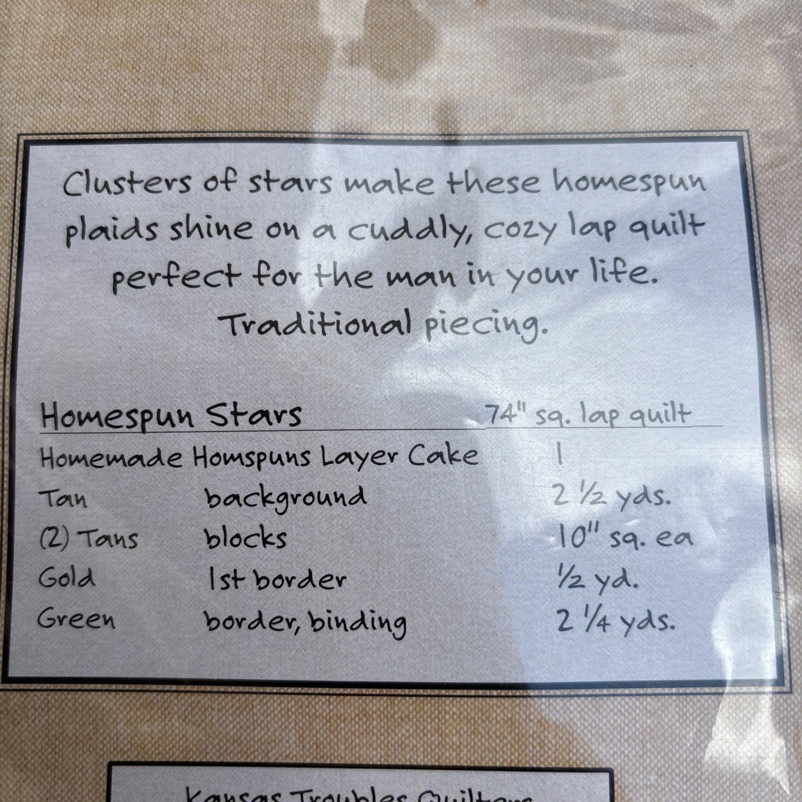 Homespun Stars Layer Cake Friendly Quilt Pattern