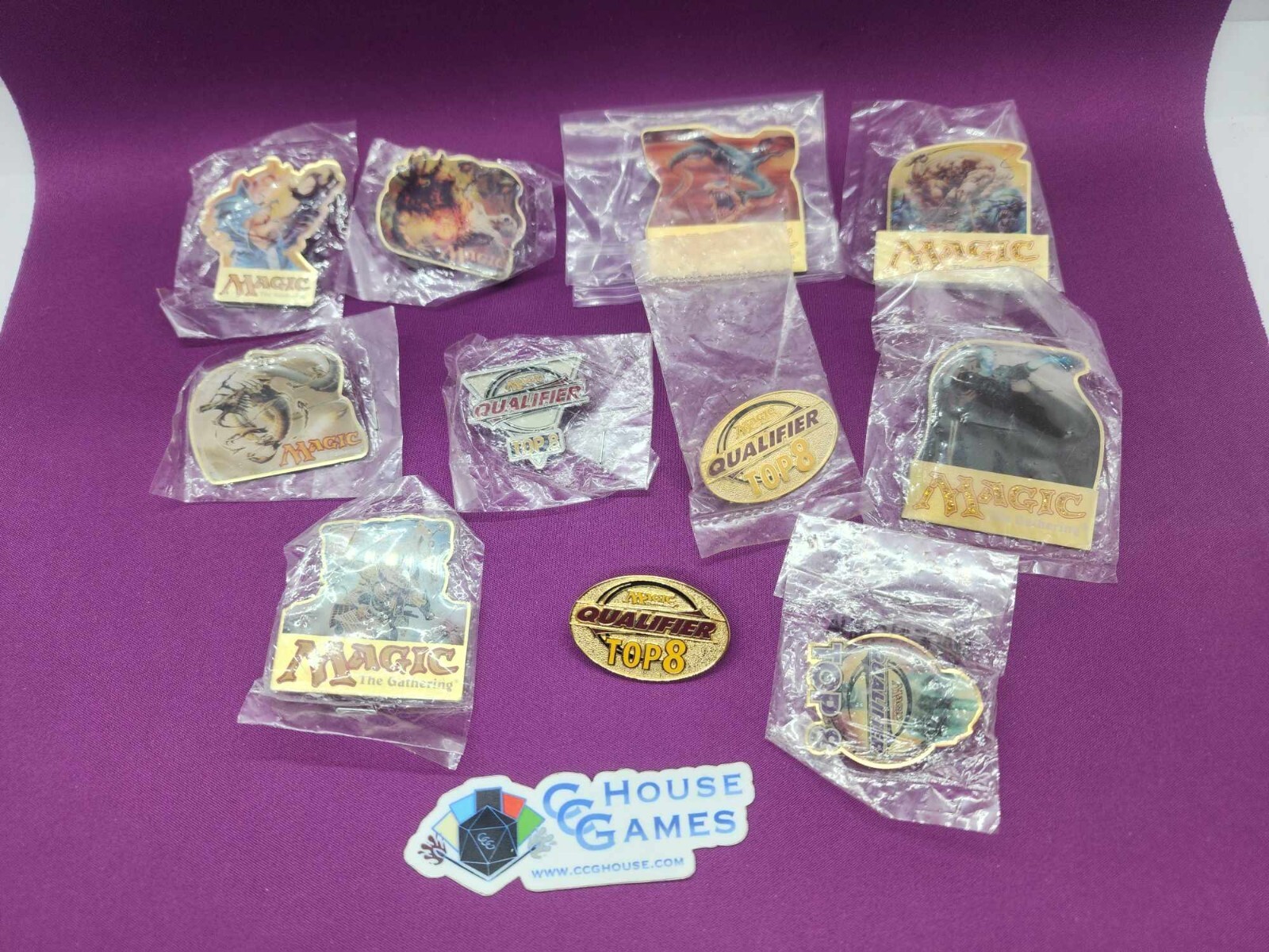 MTG Hat Pins Buttons Lapel Top 8 Buy a Box Distributor Promo Items *CCGHouse*BW