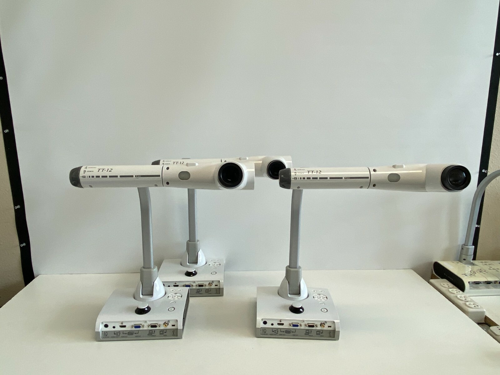 Lot #20:  Lot of 3 Elmo TT-12 Interactive Document Camera - No Power Supplies