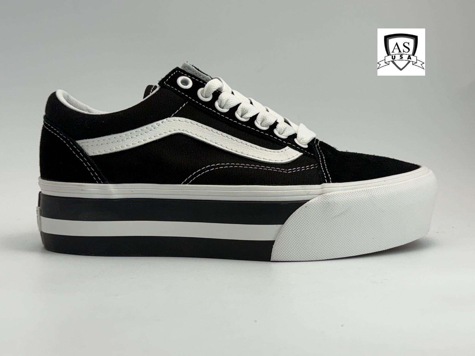 Vans Old Skool Stackform Smarten Up Black / White Men's Size 6, 6.5 Sneakers