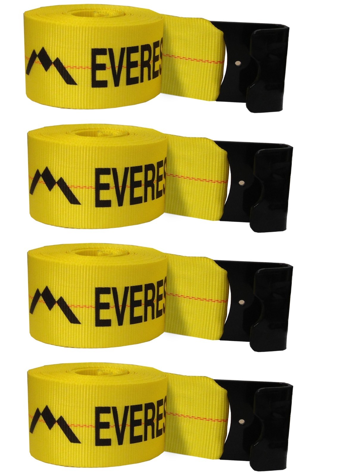 4 PK 4" x 30' Winch Straps Heavy Duty Tie Down Truck Straps 16200 Lbs BS
