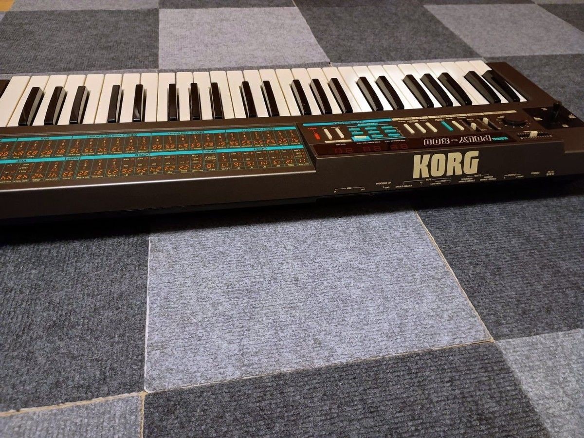 KORG POLY-800 Programmable Polyphonic Synthesizer Keyboard TESTED