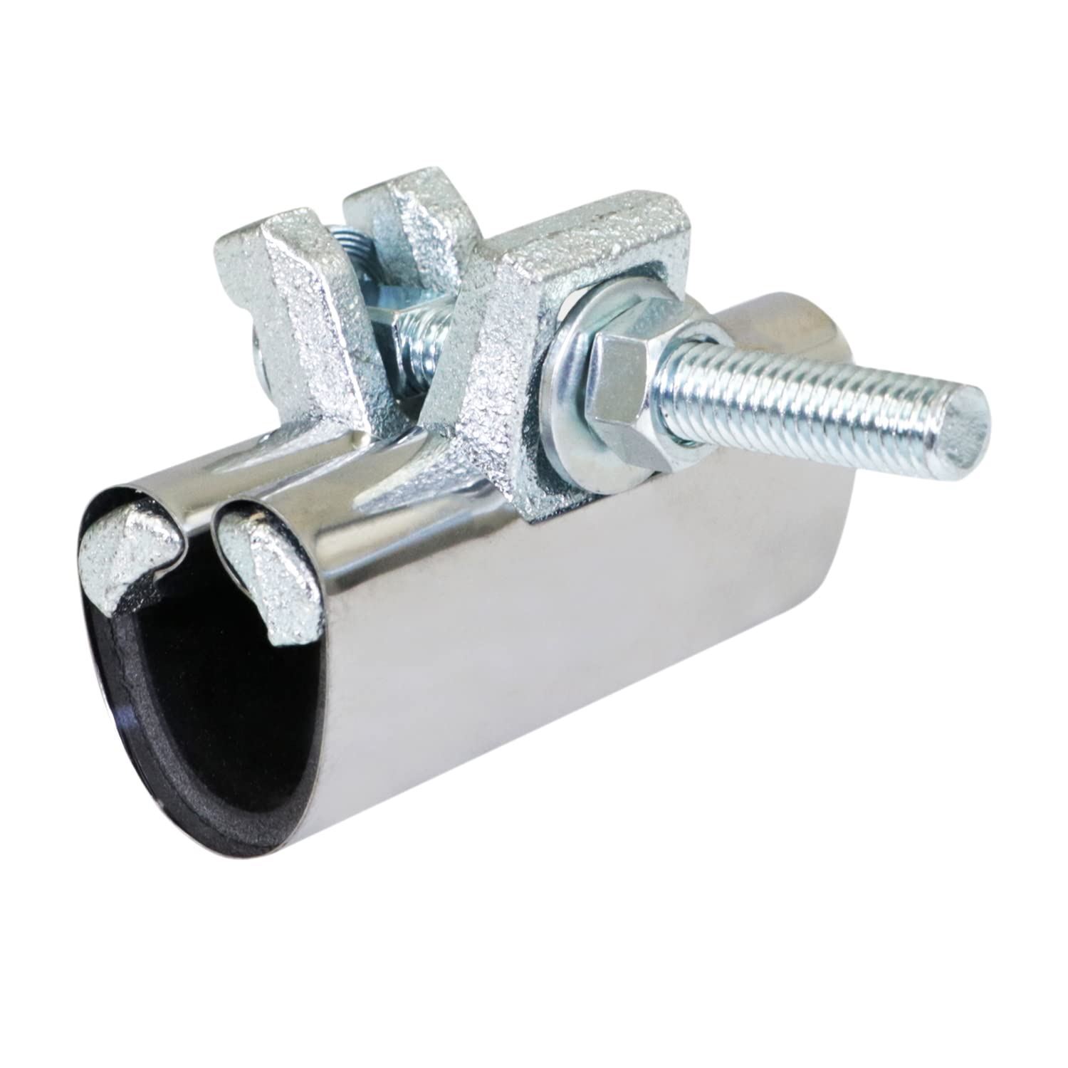 3/4 in. x 3 in. Long 1-Bolt IPS Pipe Repair Clamp, Stainless Steel