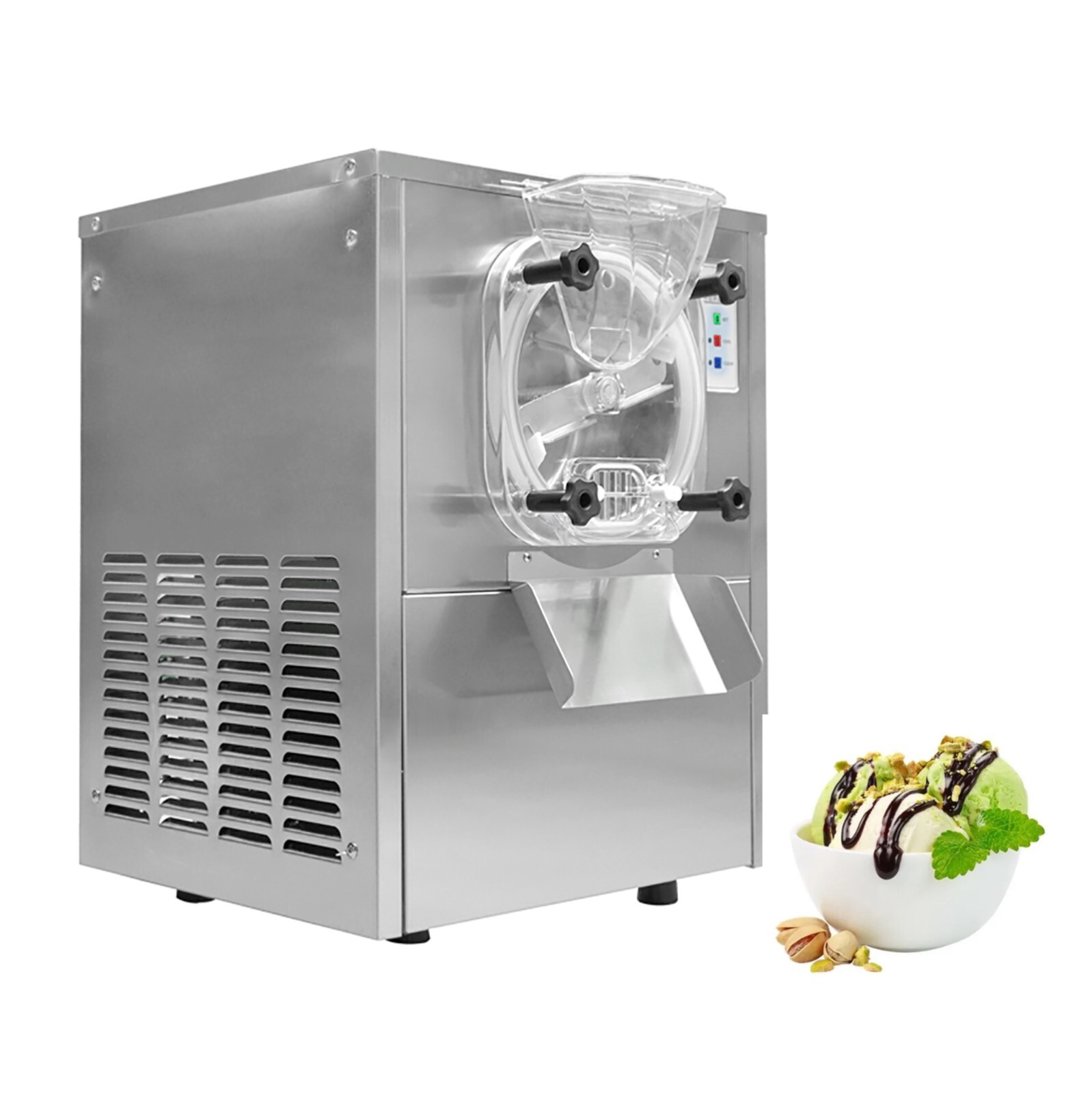 Kolice Commercial 15-20L/H Mini Tabletop Water Ice Hard Ice Cream Machine