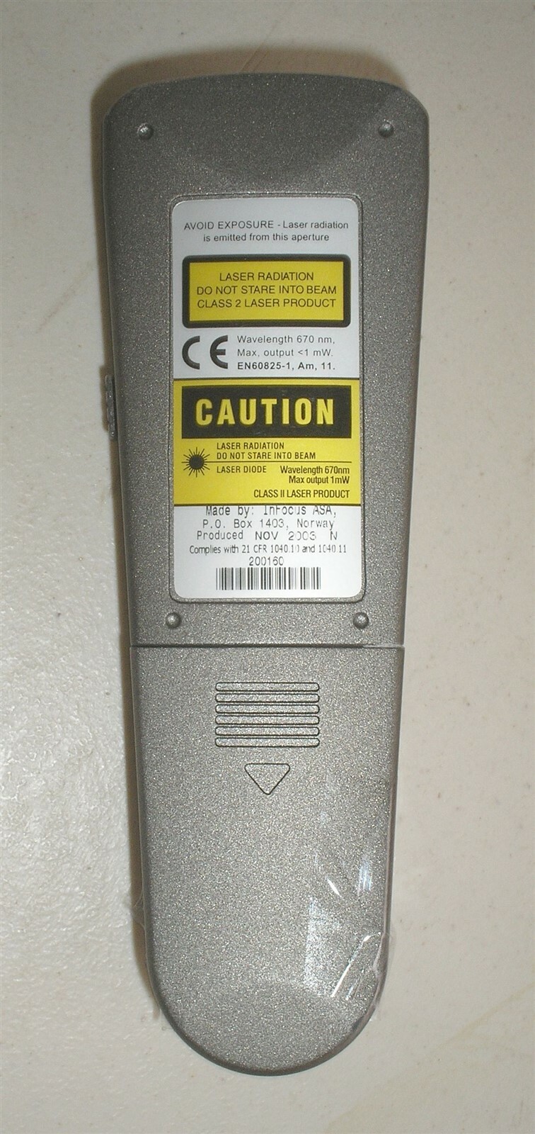 InFocus 200160 LCD Projector Remote Control