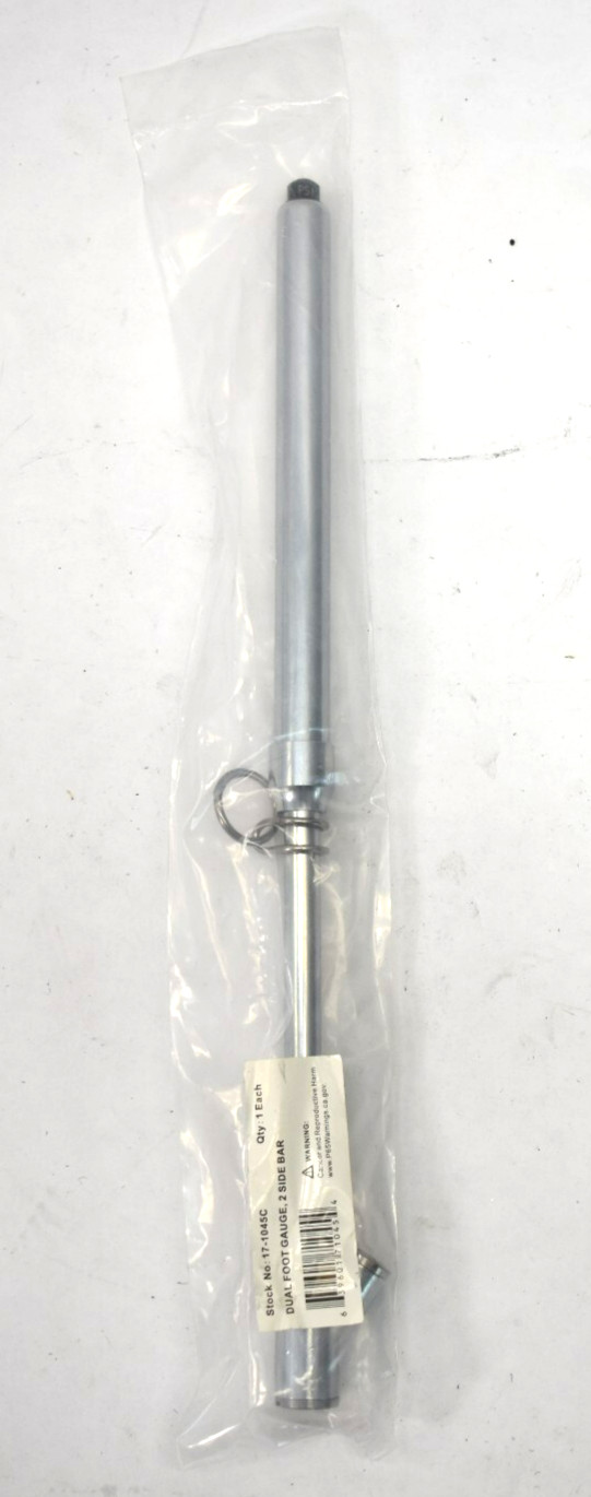 Xtra-Seal Straight On Dual Foot Gauge 10-150 PSI 2 Side Bar 17-1045C Genuine OEM