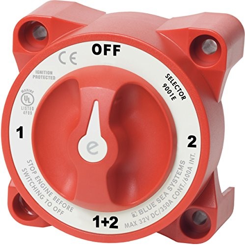 9001E e-Series Compact Battery 4 Position Selector 32V Switch Selector 4 Pos.