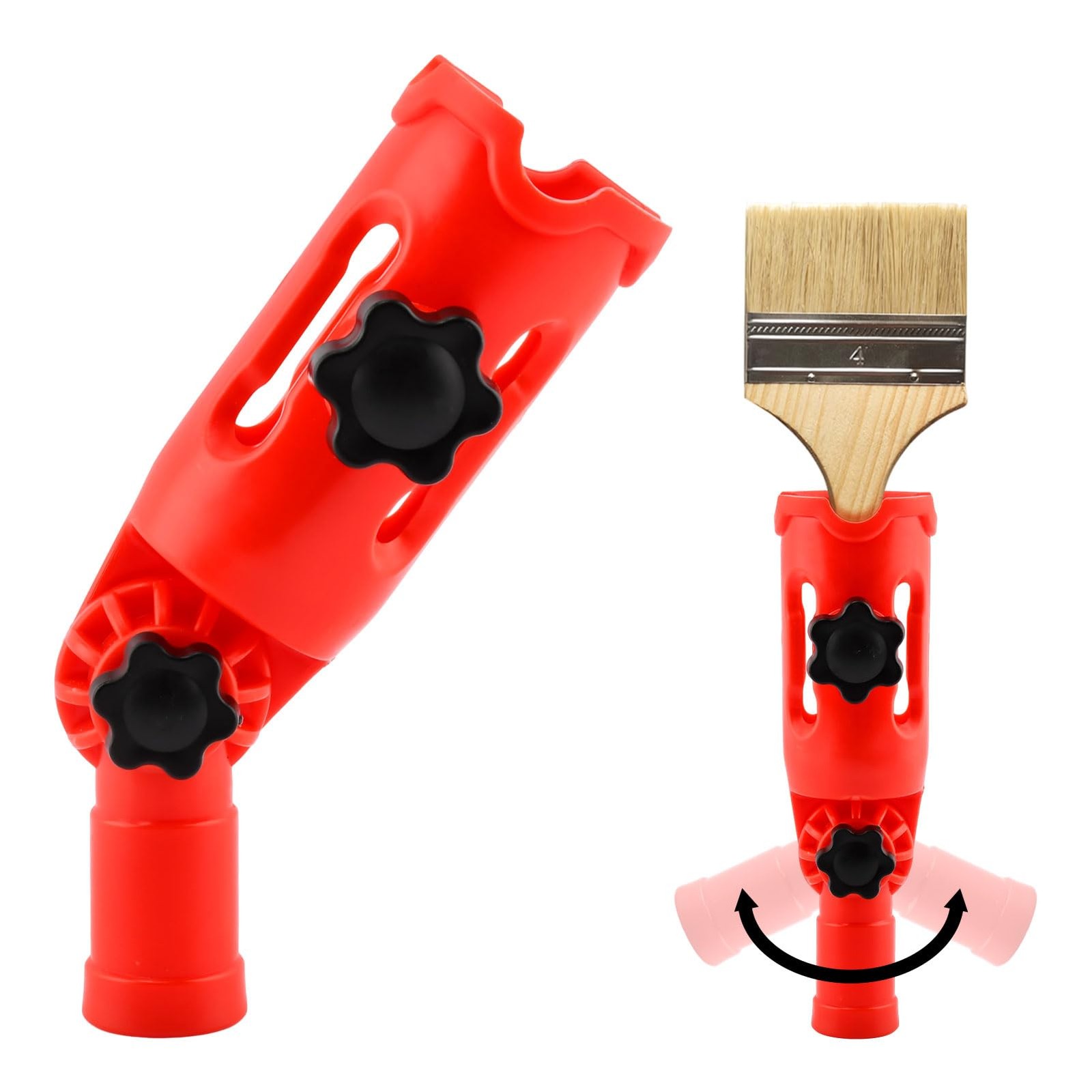 Multi-Angle Paint Brush Extender for High Ceiling,Extension Pole Red