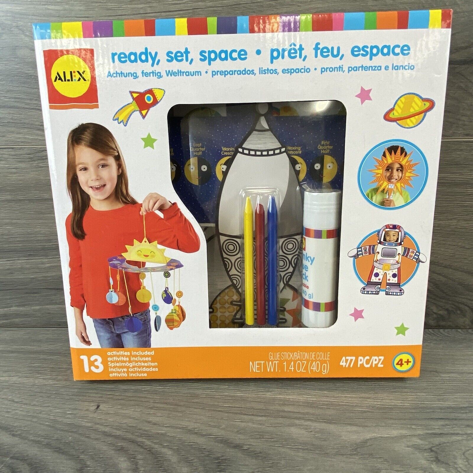 Alex Discover Space Activity Box Age 4 and Up 477 Pc Ready Set Space