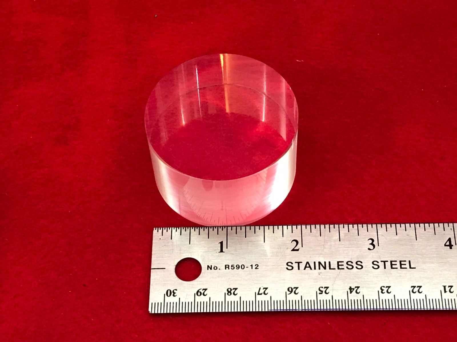 Bicron BC408 Plastic Scintillator 2" x 1.25" length (50X31mm) FULLY POLISHED