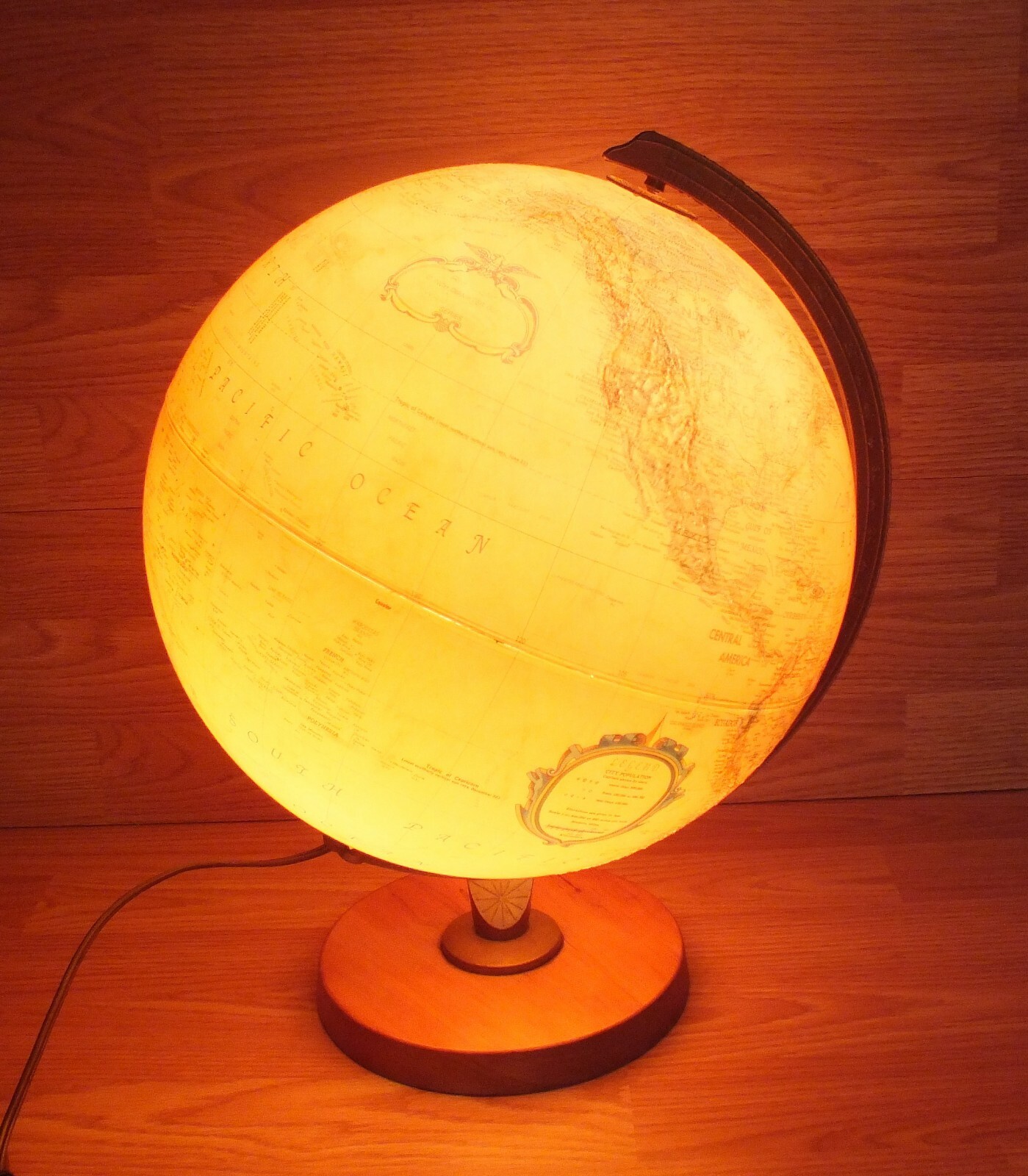 Replogle 12" Diameter World Premiere Series Electric Light Up Wired Globe