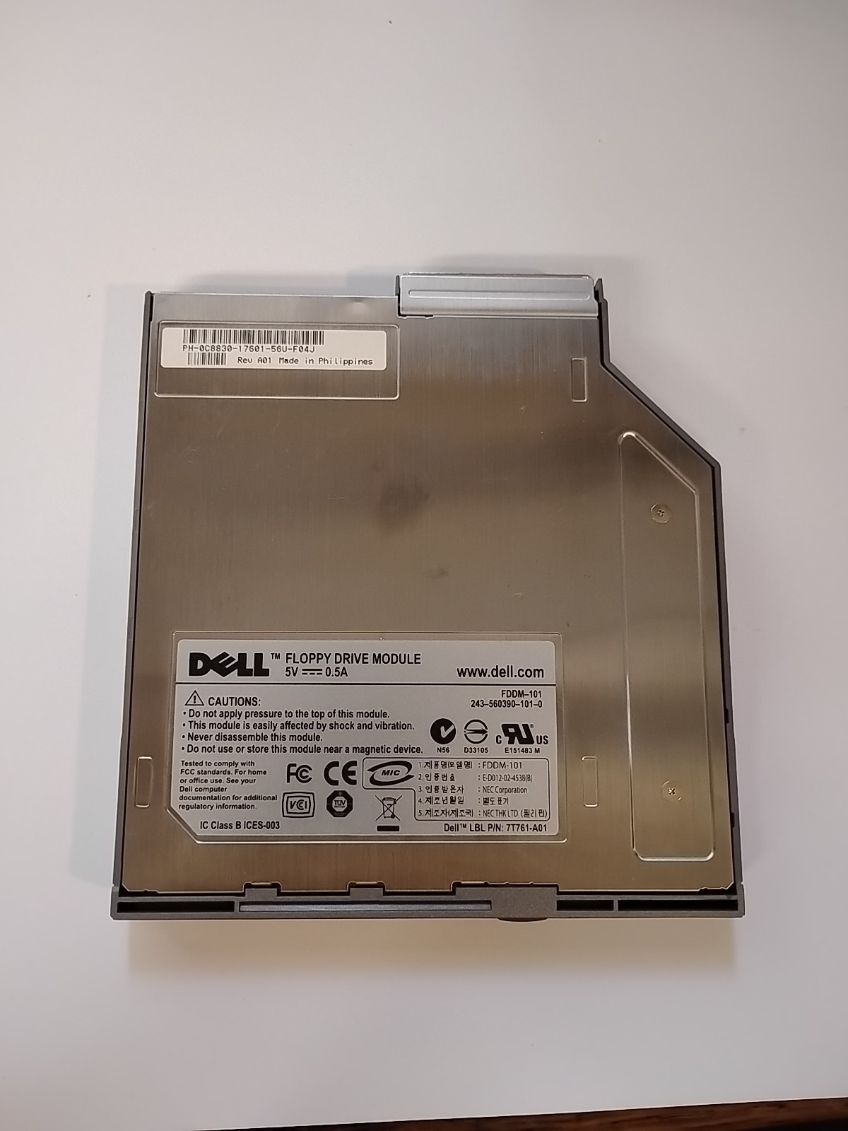 Dell Latitude D-Series Laptop Floppy Disk Drive Module FDDM-101