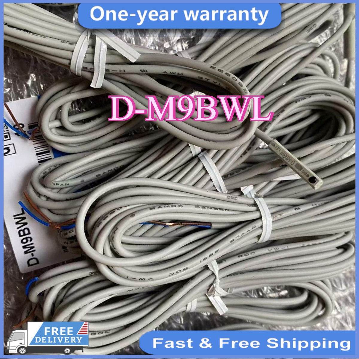 1PC D-M9BWL SMC New Magnetic open light sensor 3m D-M9BW Good Quality Fast Ship