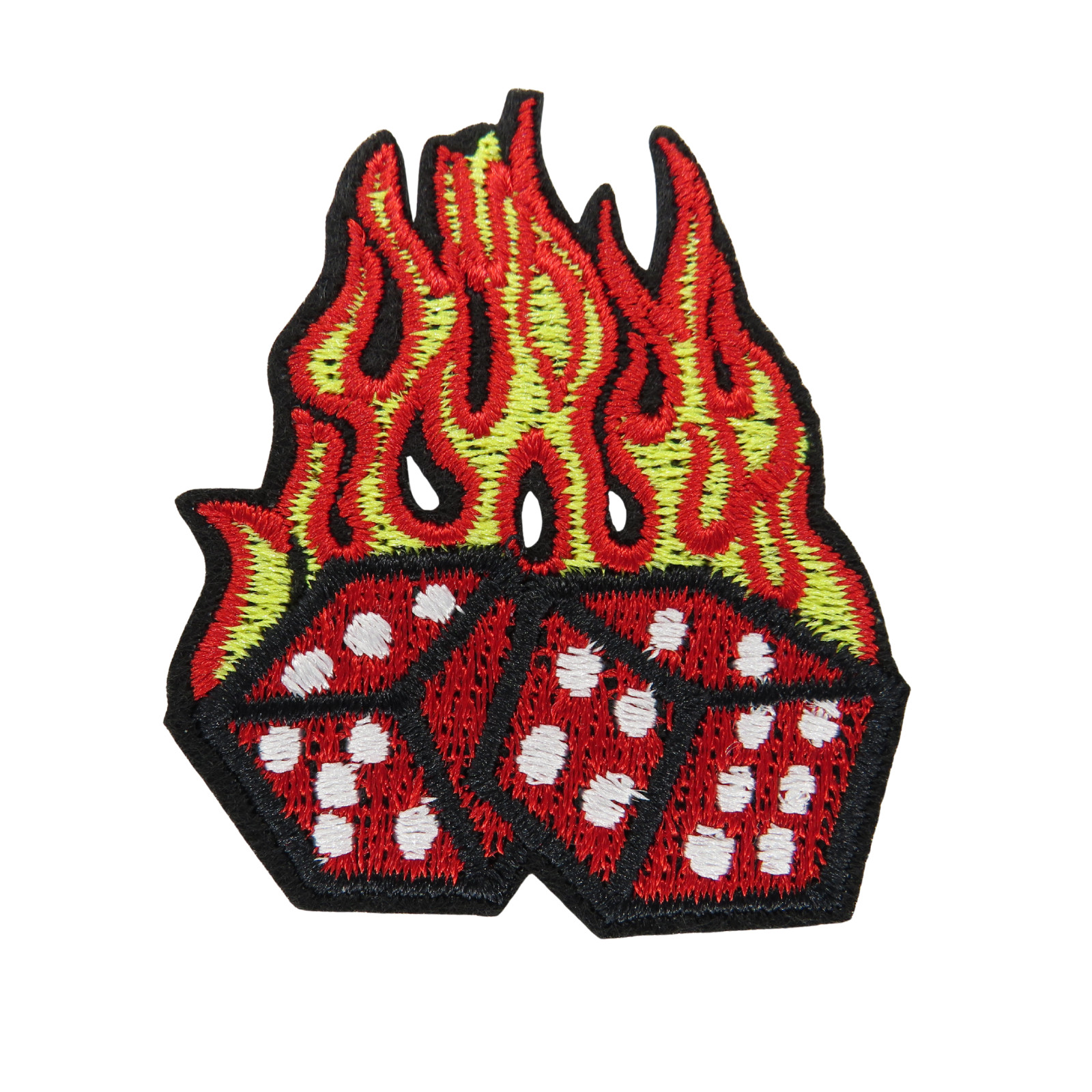 Rockabilly patch cube patch iron on patch biker punk patch iron on