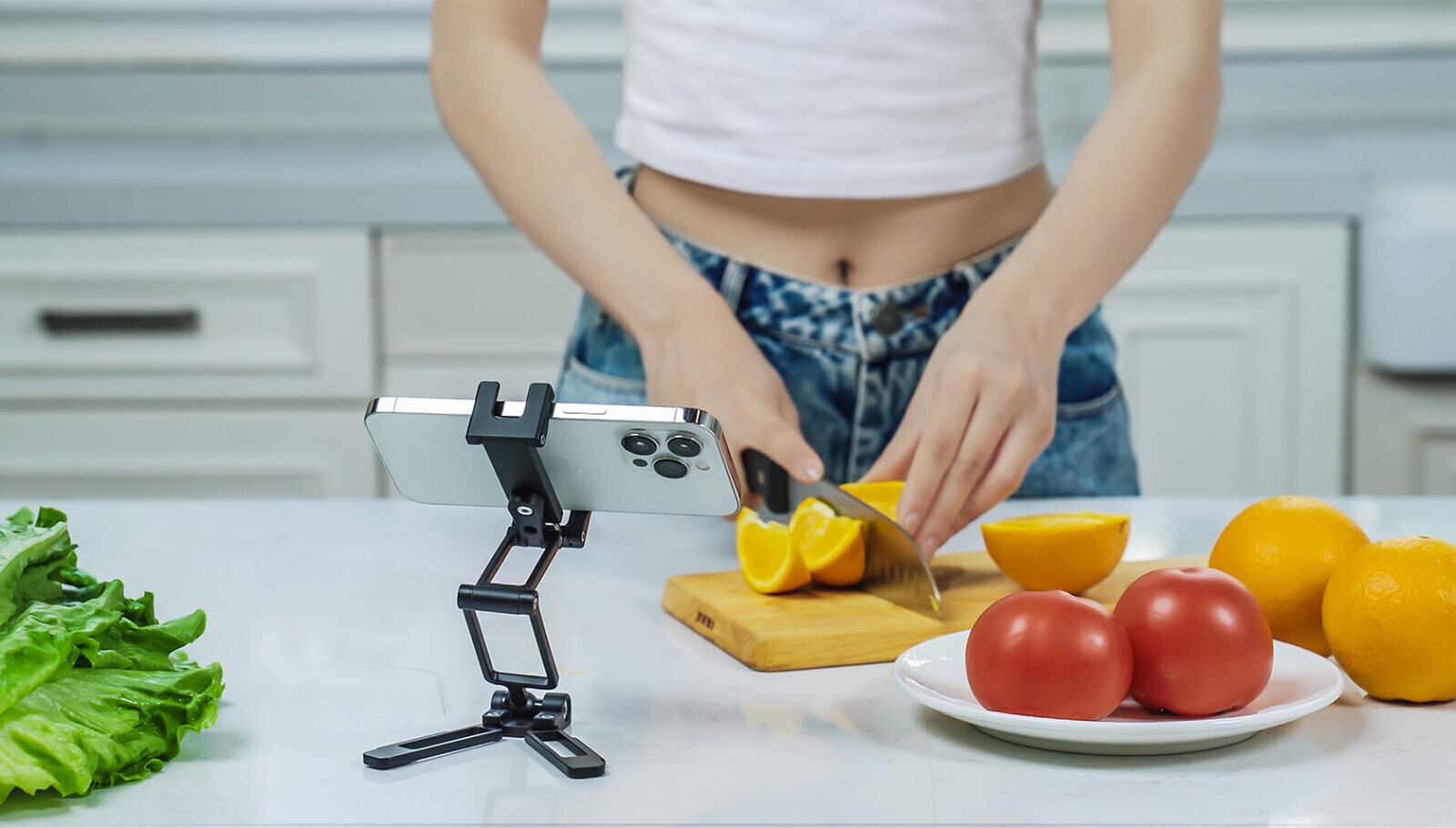 Leofoto PS-4 Foldable Multi-Functional Smartphone Clamp Black