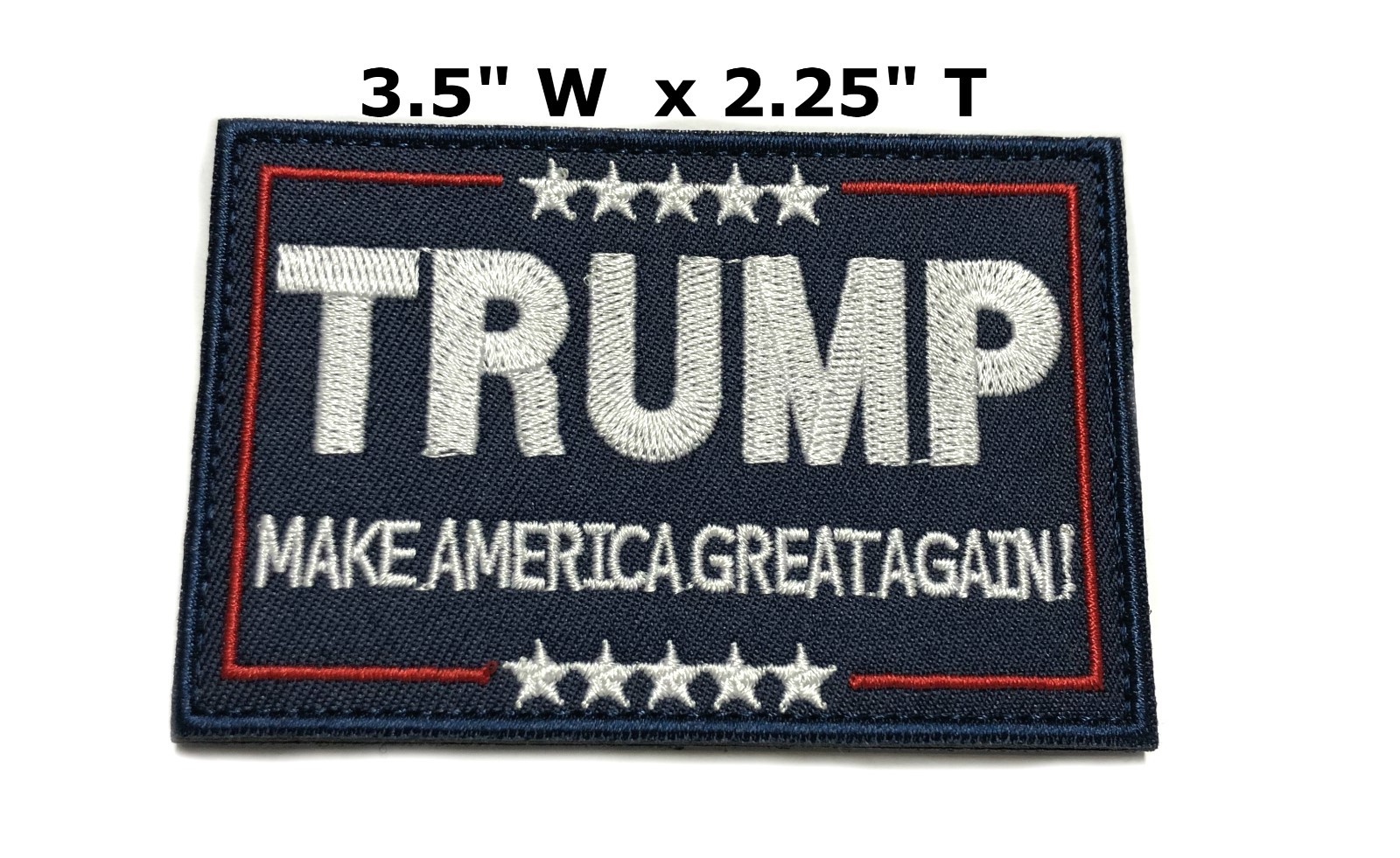 Donald Trump Make America Great Again MAGA Flag Embroidered Hook Loop Patch