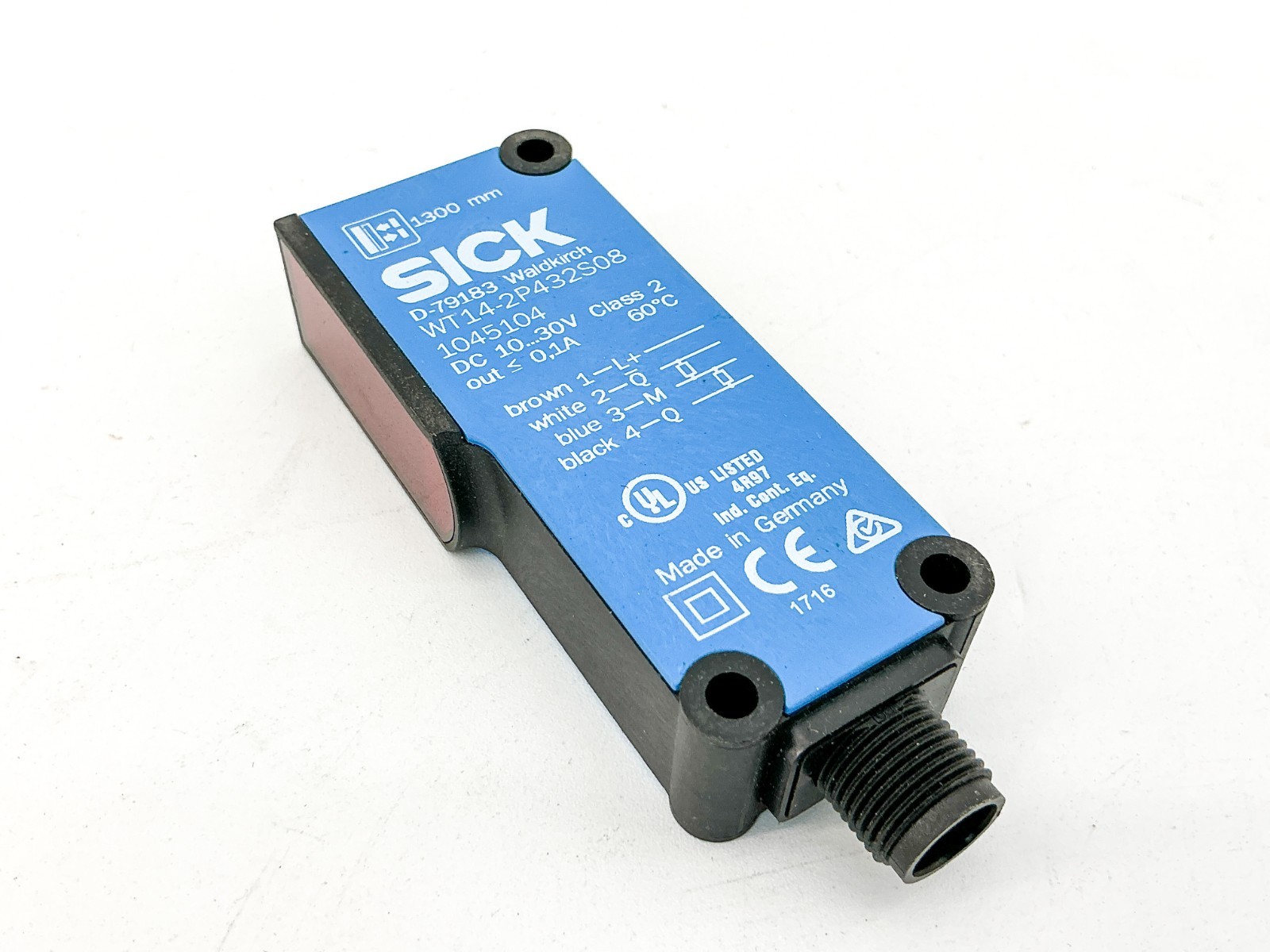 New Sick WT14-2P432S08 Photoelectric Sensor 10-30VDC Class 2 1045104 - No Box