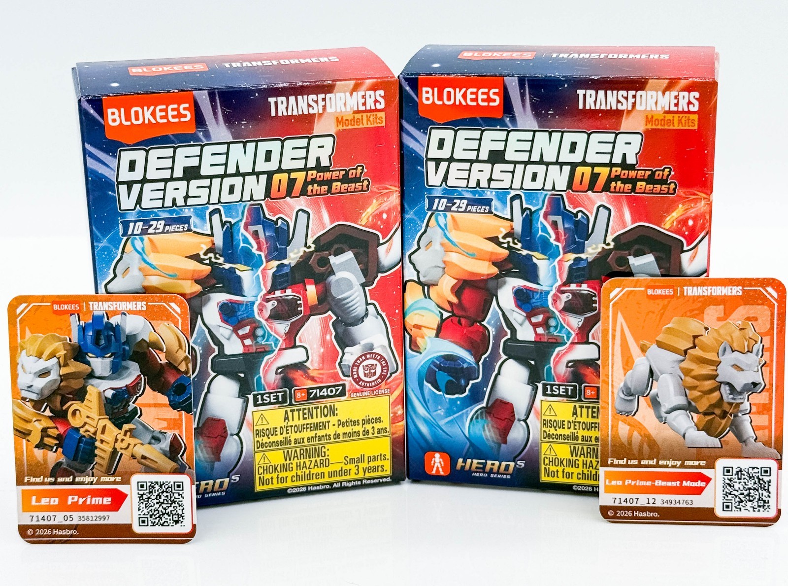 Blokees Transformers Defender Vol. 07 Model Kit - Lio Convoy and Lion Set of 2