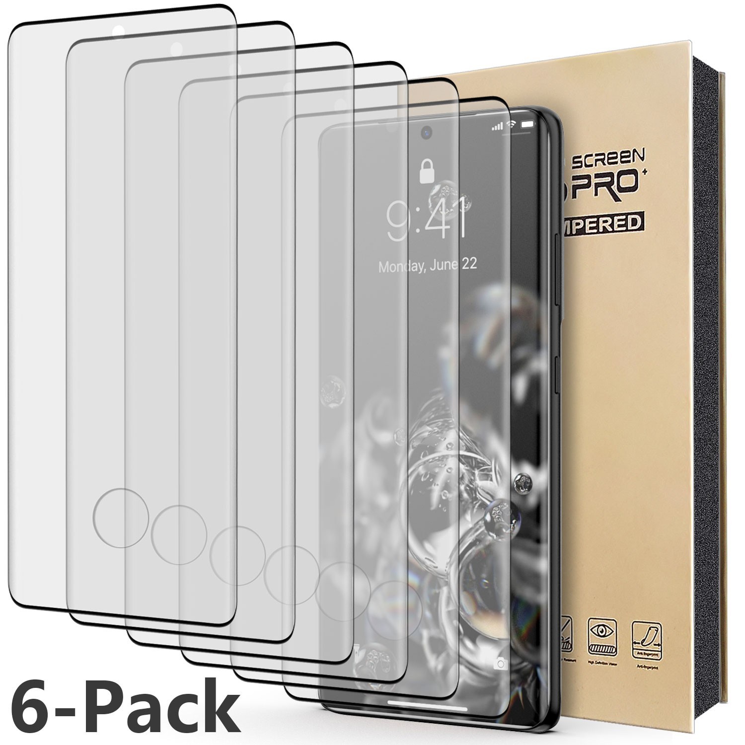 Clear For Samsung Galaxy S20/S20 Plus/FE/Ultra Tempered Glass Screen Protector