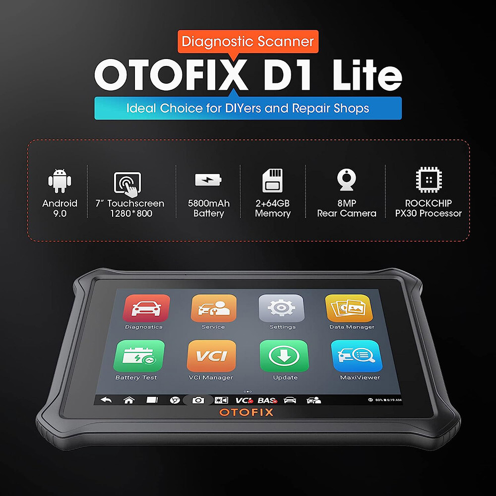 2025 OTOFIX D1 Lite Car Bidirectional Scanner Full System Diagnostic Coding Tool