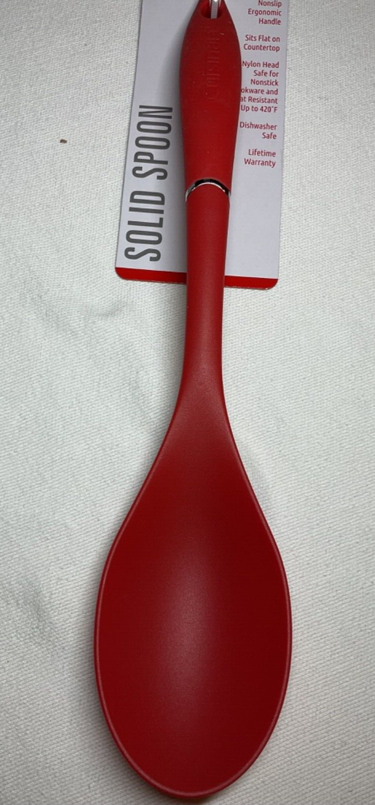 CUISINART  SOLID  SPOON RED  SOFT GRIP NIP