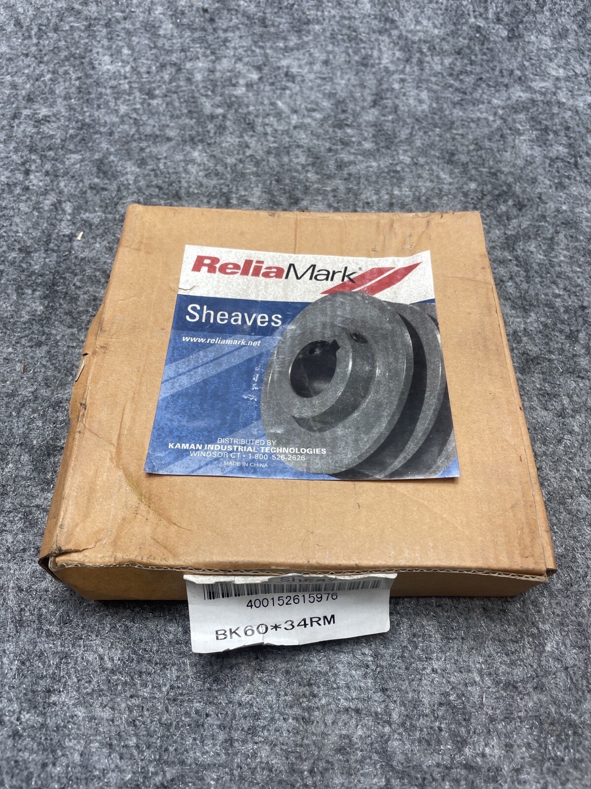 Relia Mark BK60 x 3/4 FHP Sheave New