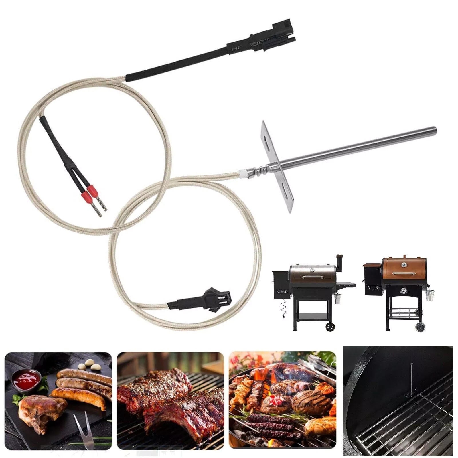 Temperature Probe Sensor Fit For Pit Boss 700/820 Series Pellet Grillls BBQ