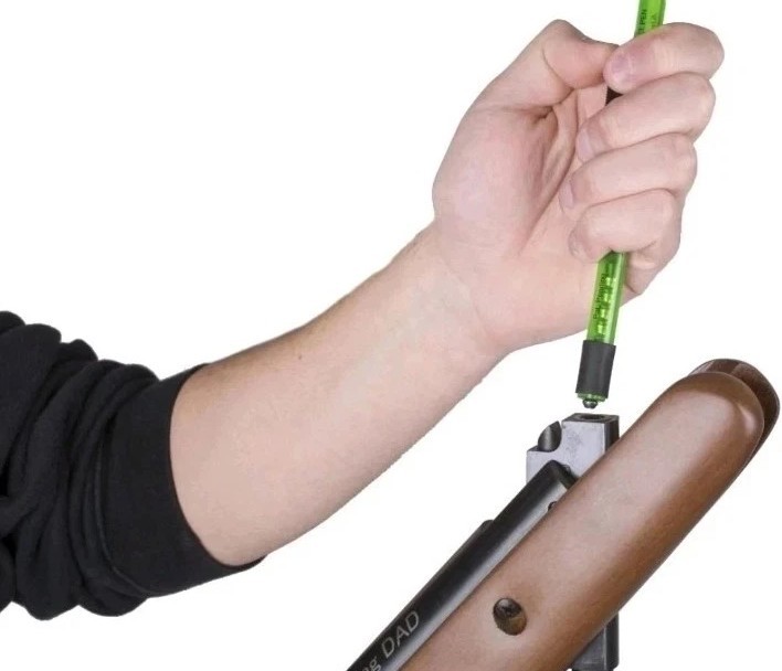 AIR VENTURI .22 cal Pellet Loader Pen for Air Rifle Gun Holds 15 Green
