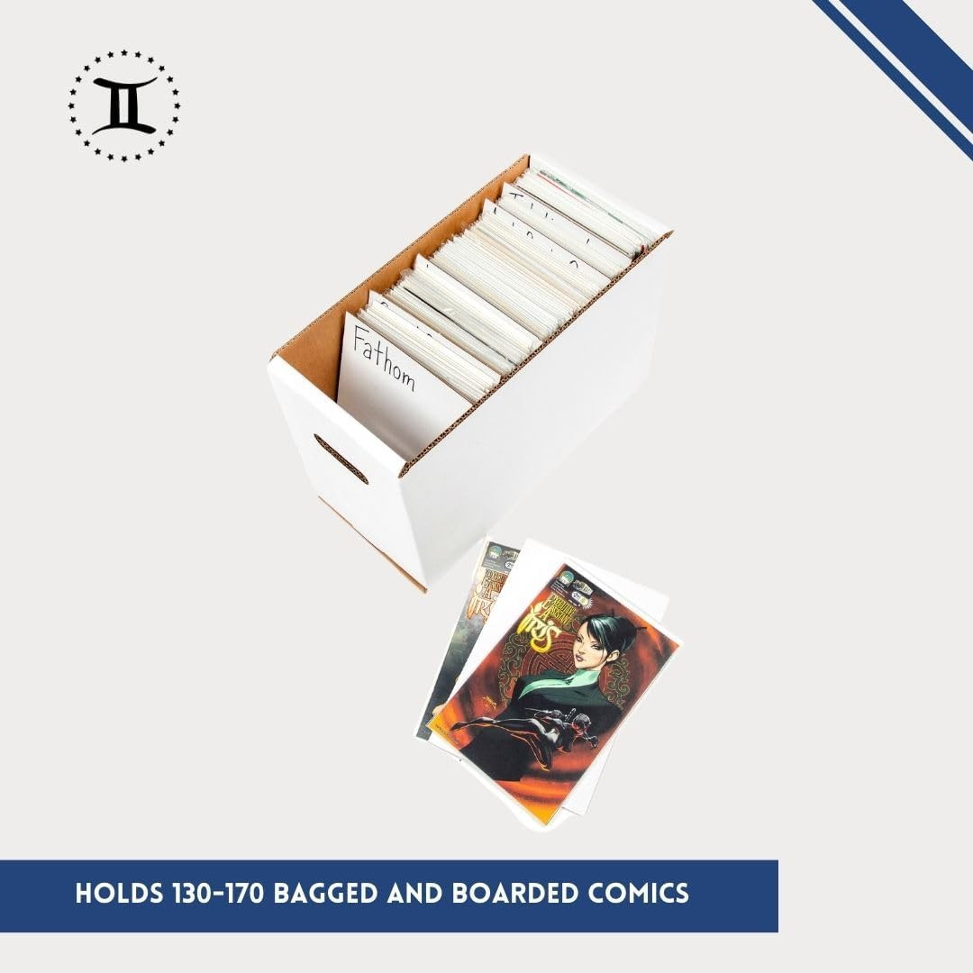 Thick-Grip Comic Book Storage Box — Usa-Made, Holds 130-170 Comics, 250 Lbs Stre
