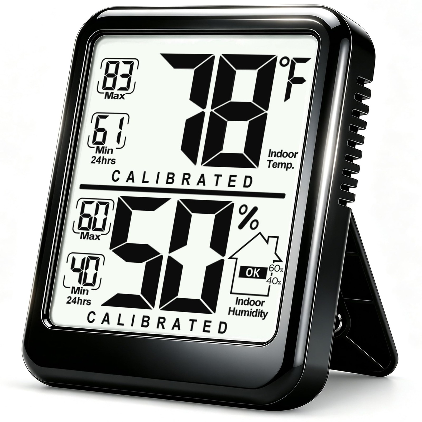 Room Thermometer Indoor Hygrometer, Temperature and Humidity Meter