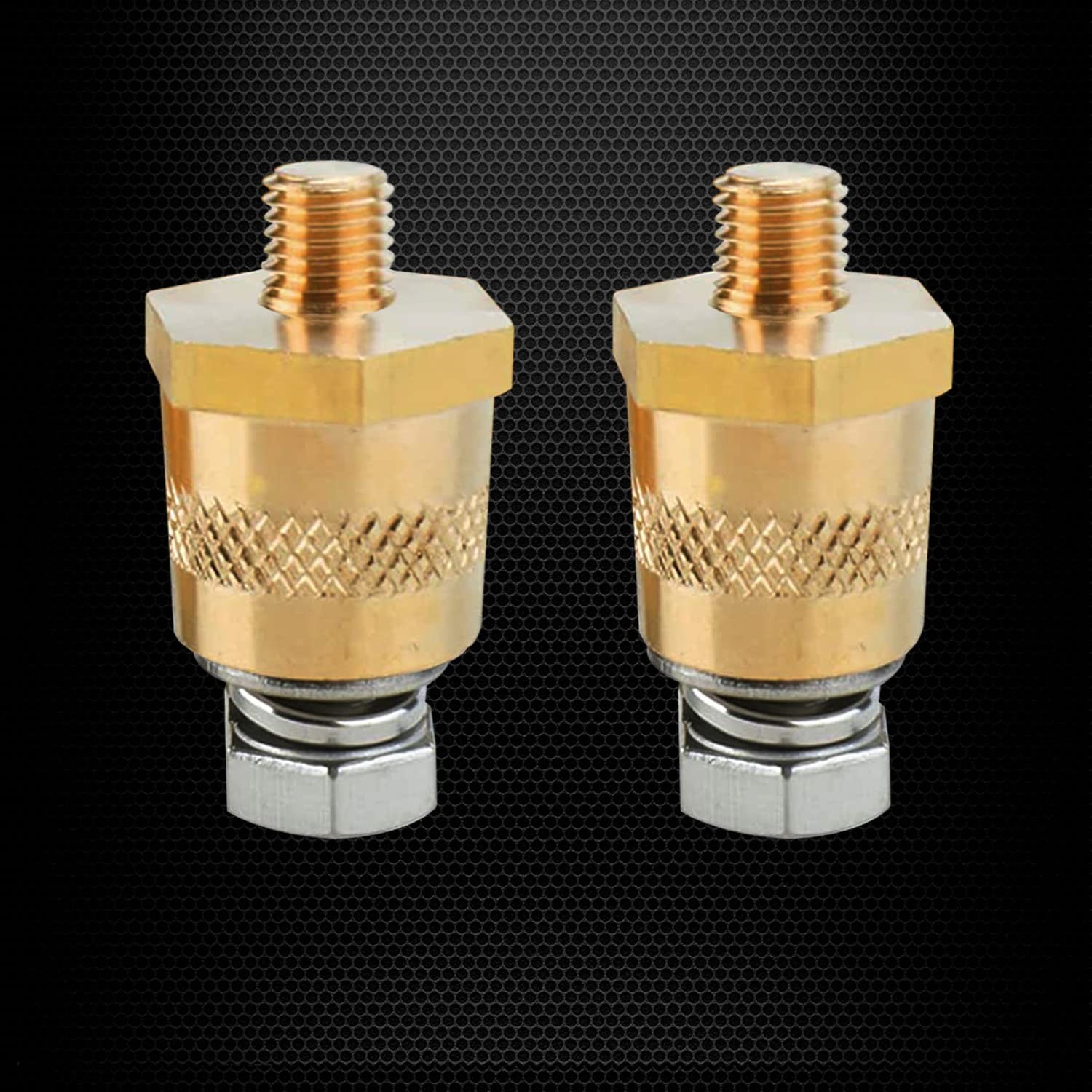 Ampper M8 Thread Male Brass Battery Charging Post Terminals, M8 Battery Post ...