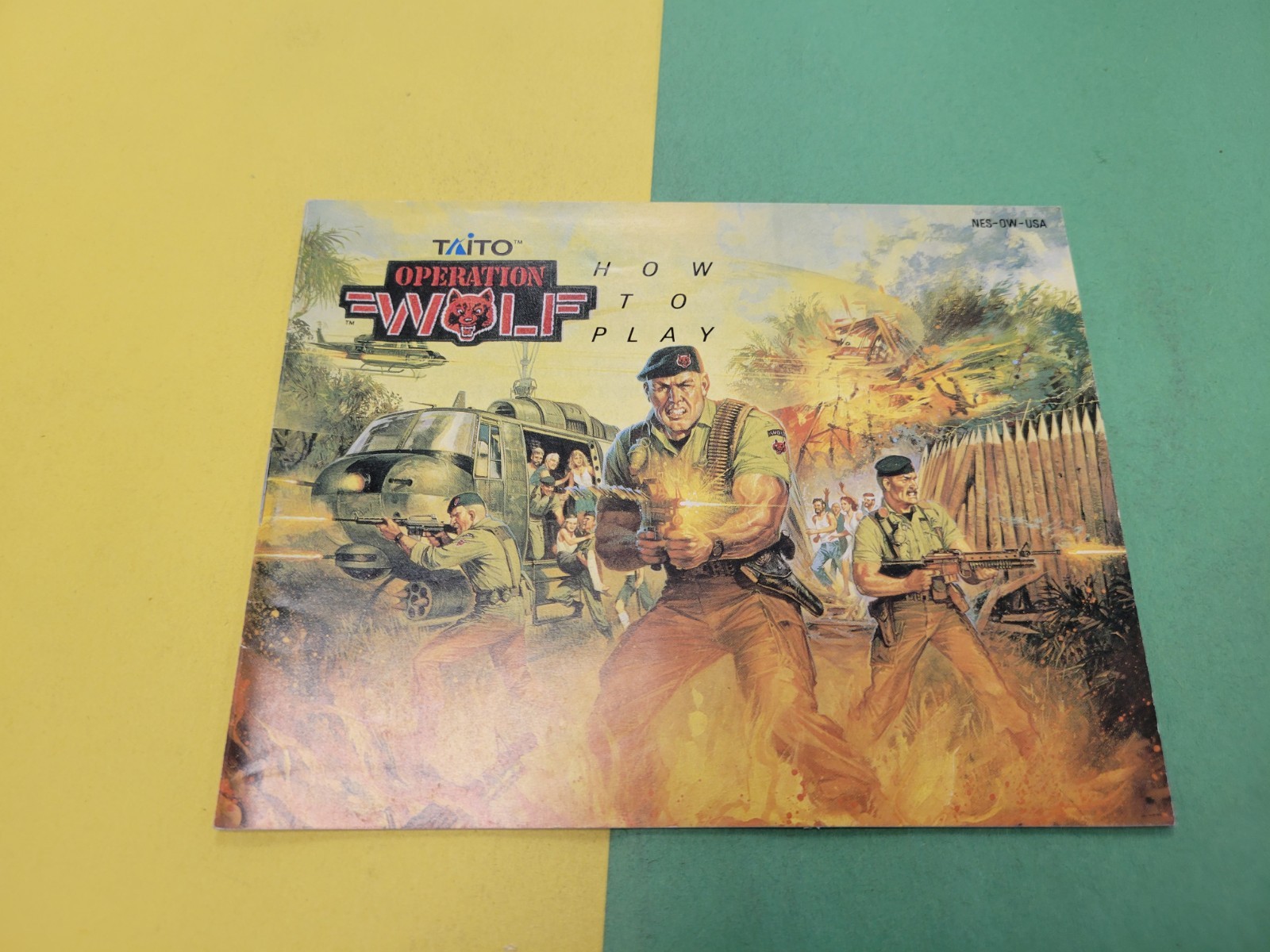 Nintendo NES Manual Only Operation Wolf