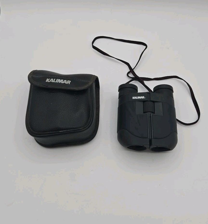 Kalimar Compact Zoom Binoculars 10 - 30 x 25 Amber Lens Field 3.5 Degrees At 10x