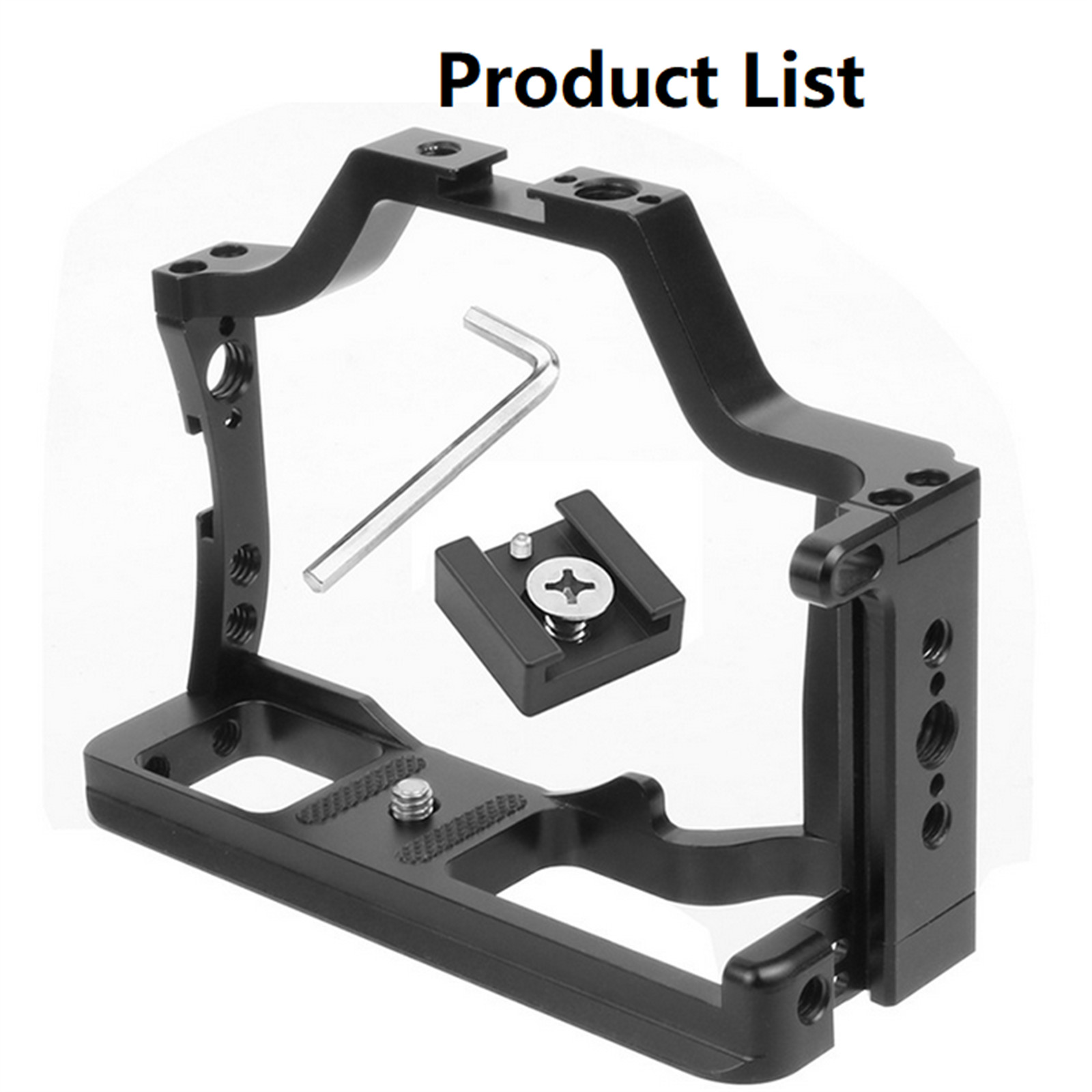 Black Camera Cage For Canon M5 M50 M50II DSLR Camera Rabbit Case Rig Case