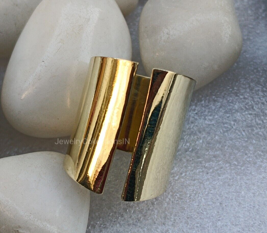 Thick Ring Cigar Handmade Ring Cigar Band Solid Brass Ring Wide Cigar Ring B252