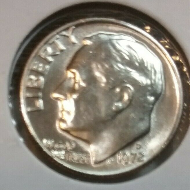 1972 Roosevelt Dime  D - BU - Uncirculated