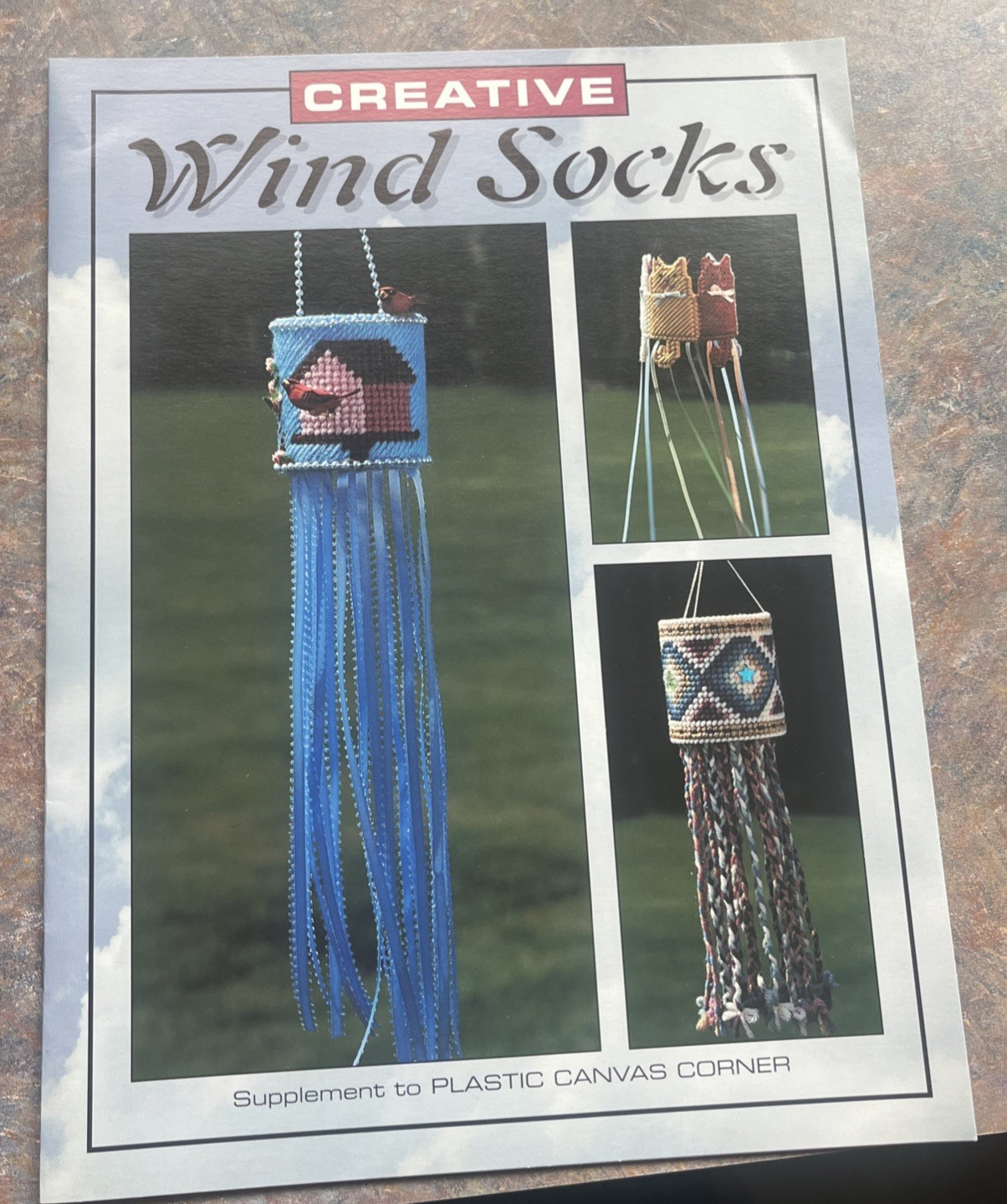 Leisure Arts Creative Wind Socks In Plastic Canvas Supplement To Plastic Canvas