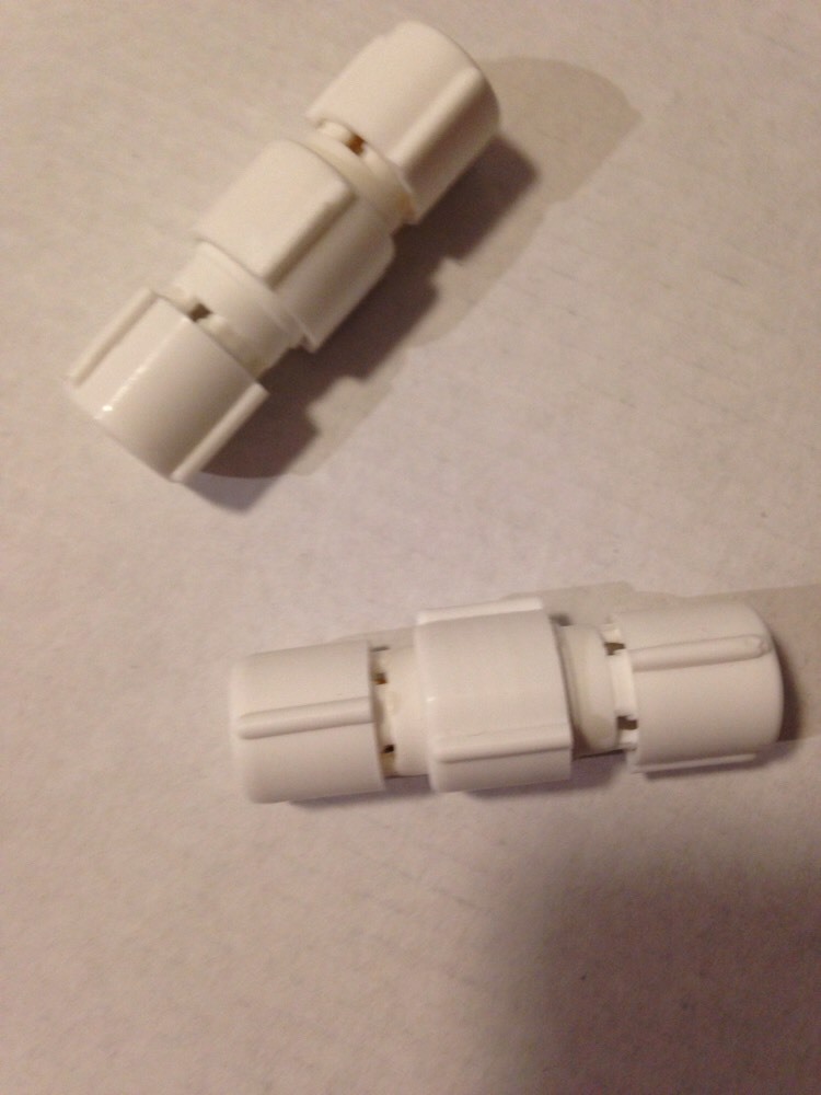 3/8" INLINE SPLICE CONNECTORS for 2-Wire 3/8" Rope Lights - (2-Pack)