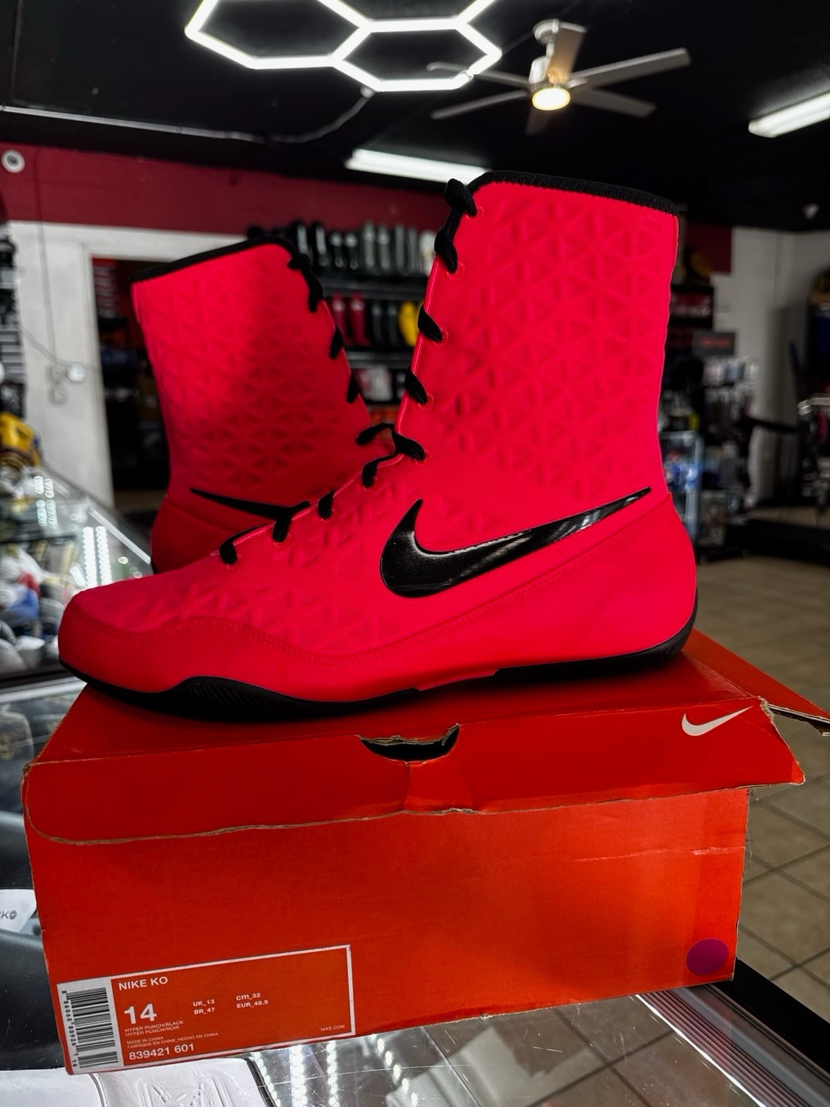 Nike KO Boxing Shoes Size 14