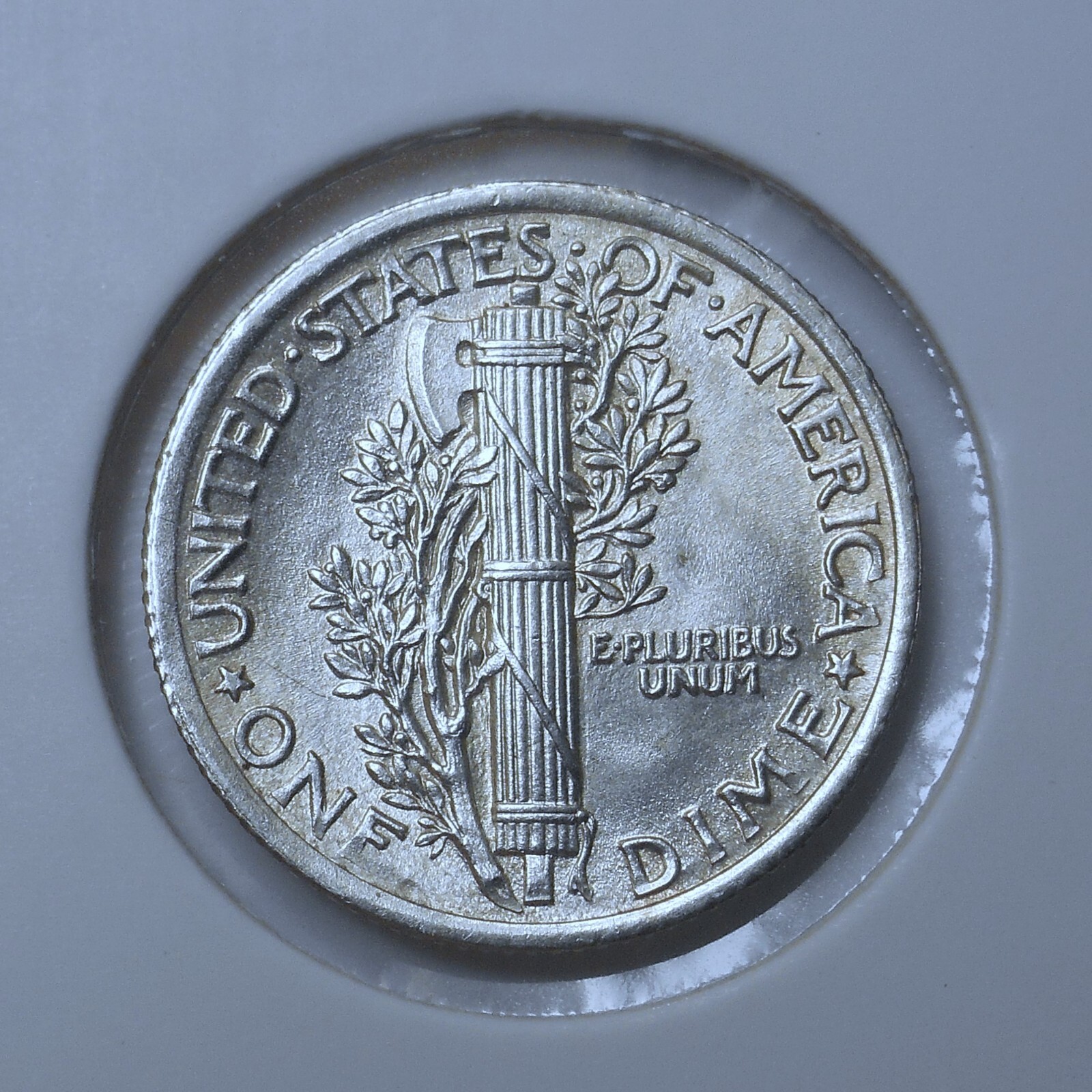 1923. Mercury Dime . Choice/Gem BU . Full Bands