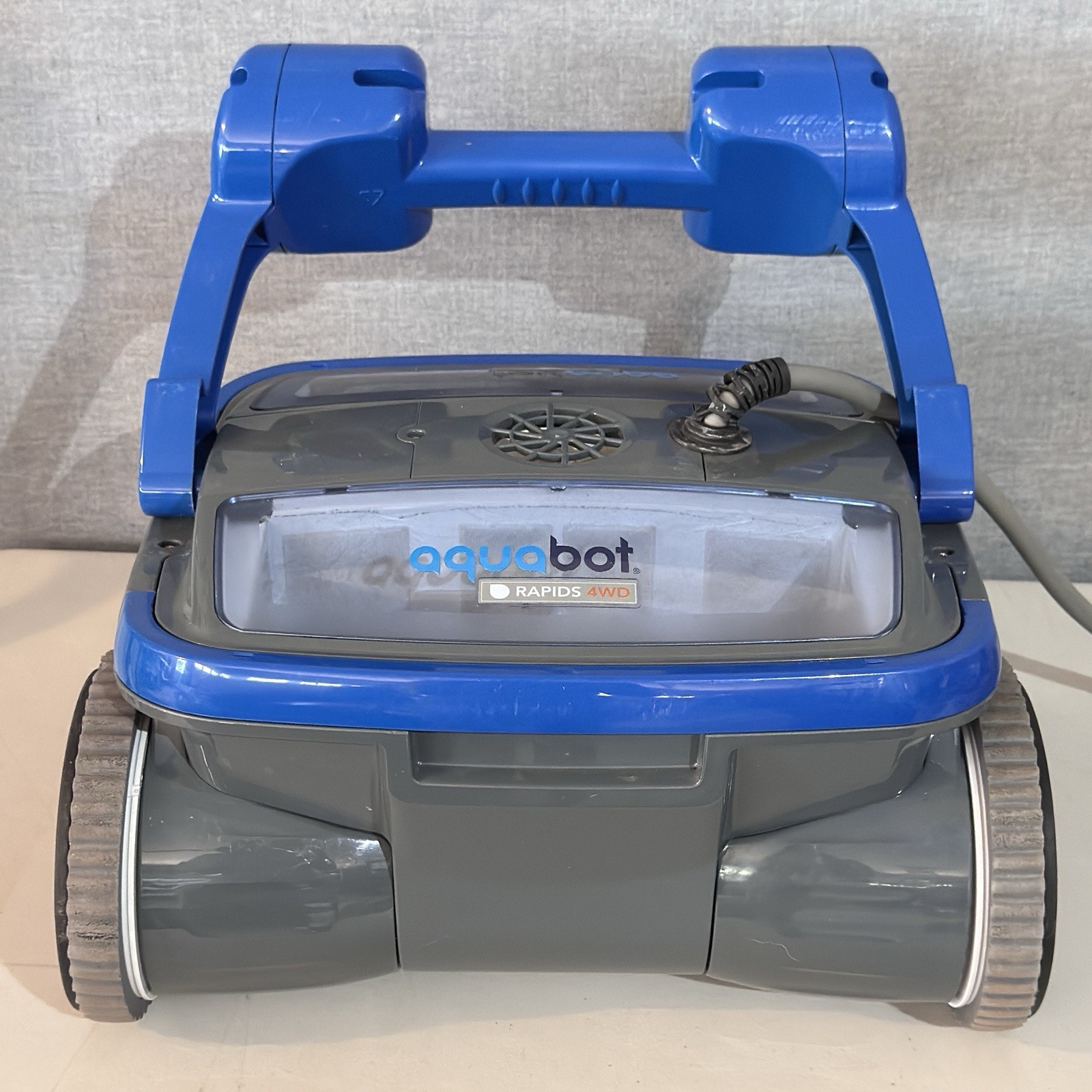 Aquabot Rapids 4WD Robotic Pool Cleaner Tested Works w/ Power Supply & Cable