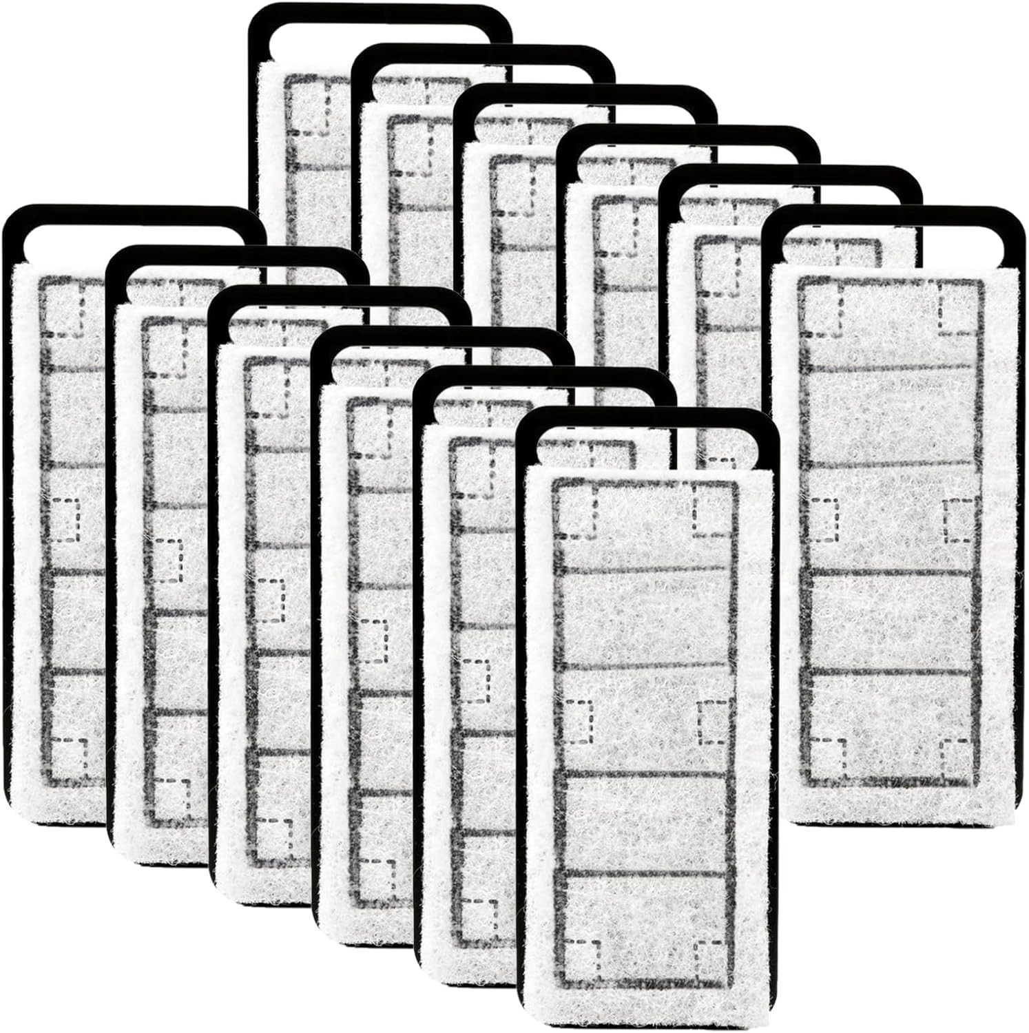 SmtaqX 12 Pack Replacement, Aquarium Filter Cartridges for NICREW Slim
