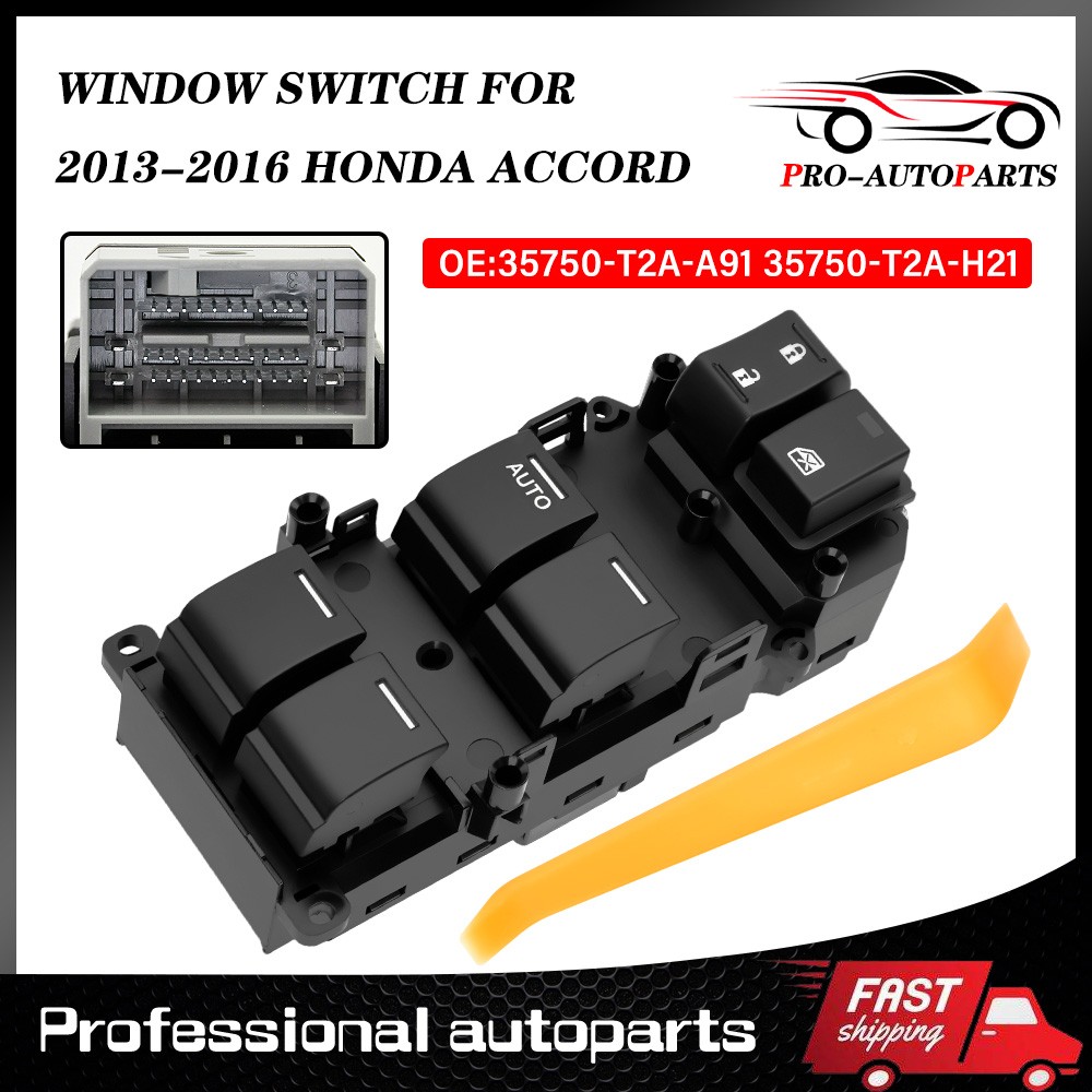 Master Window Power Door Control Switch Driver Side for Honda Accord 2013-2017