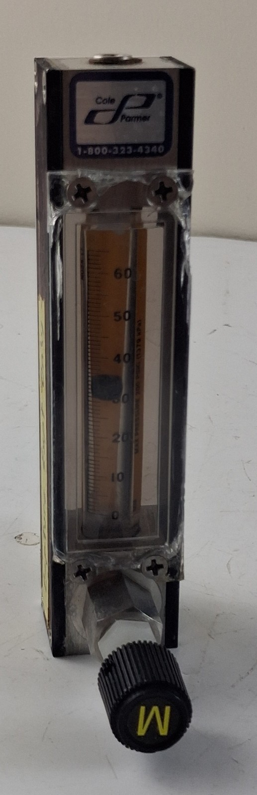 Cole Parmer Flowmeter N054-17 SN 158943