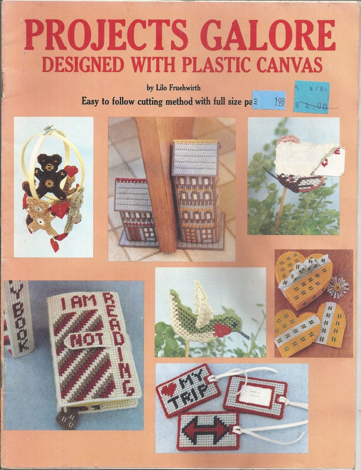 BUTTERFLY PUBLICATIONS PROJECTS GALORE DESIGNED W/PLASTIC CANVAS BOOKLET VINTAGE