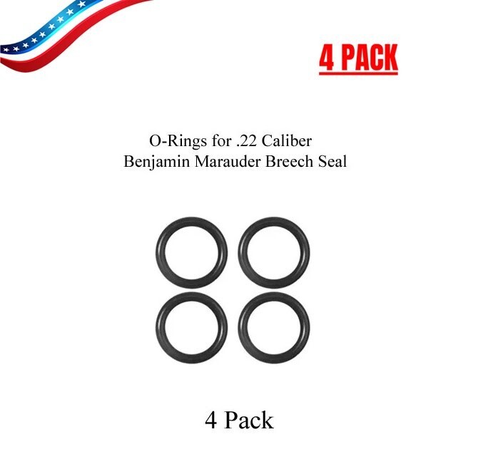 4 piece O Ring Breech Seal Kit for .22 Caliber Benjamin Marauder Airgun