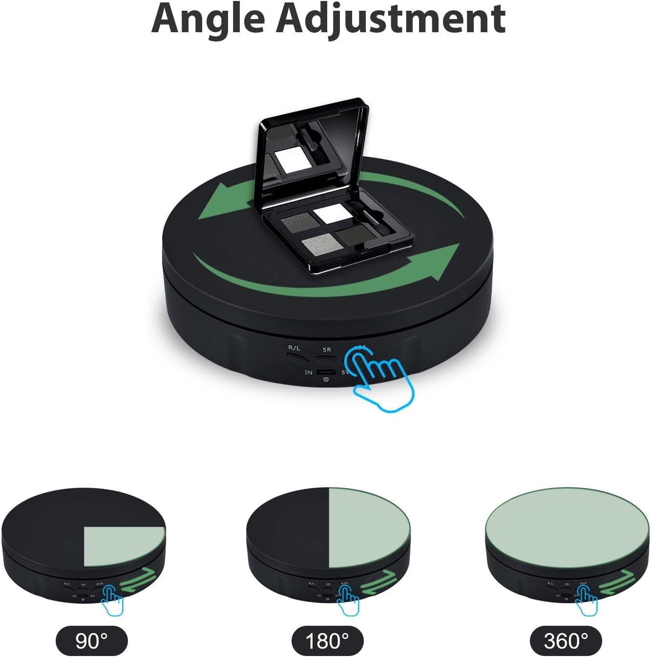 Motorized Rotating Display Stand,5.7Inch 360 Degree Electric Rotating Turntable