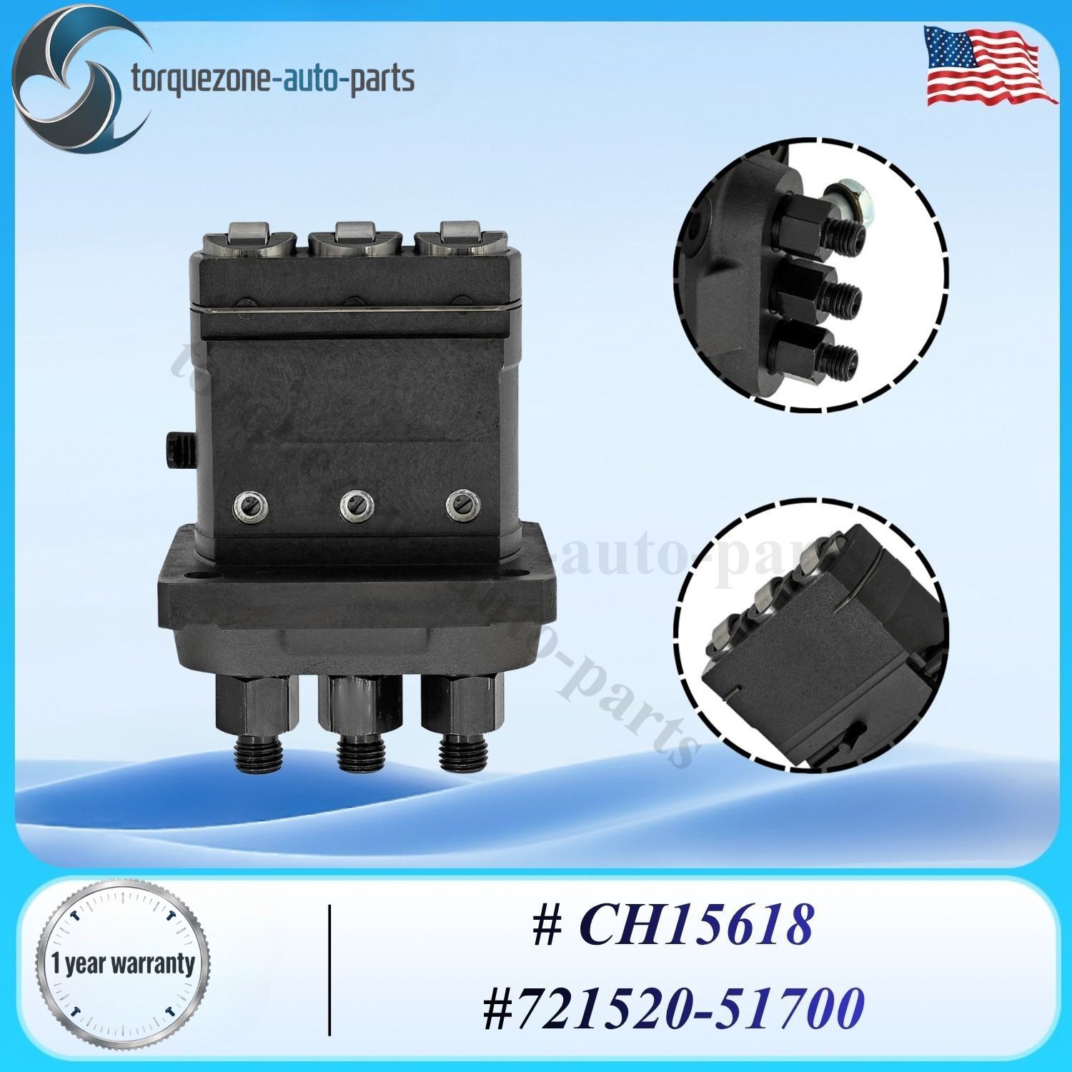 721520-51700 Fuel Injection Pump New For John Deere 665 750 780 785 Combine